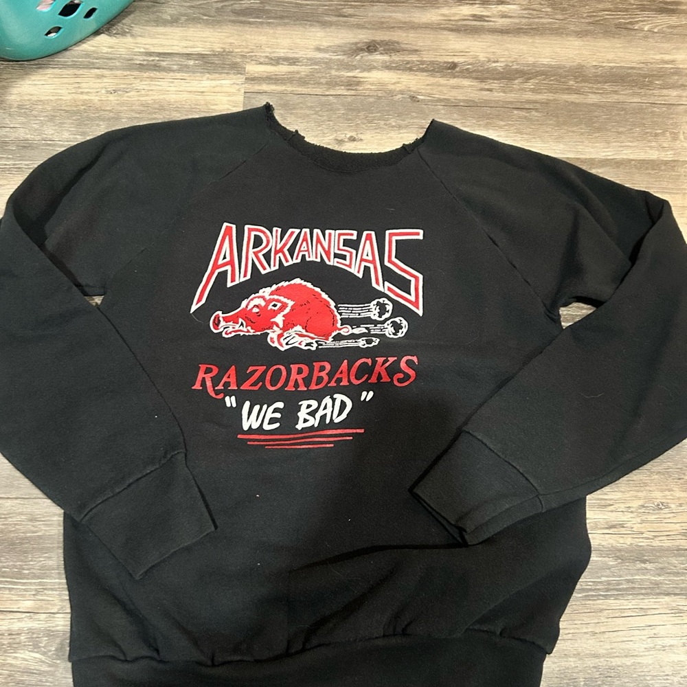 Arkansas Razorbacks Black Sweater